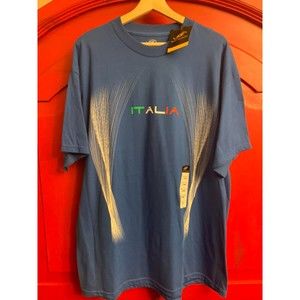 NWT Italia Bright Blue T-Shirt Shirt  Simply for Sports Brand Mens Size L